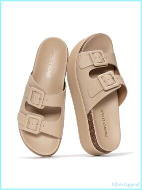 Cloud Softy Platform Wedge Sandals - Lightweight Slip On Women's Shoes